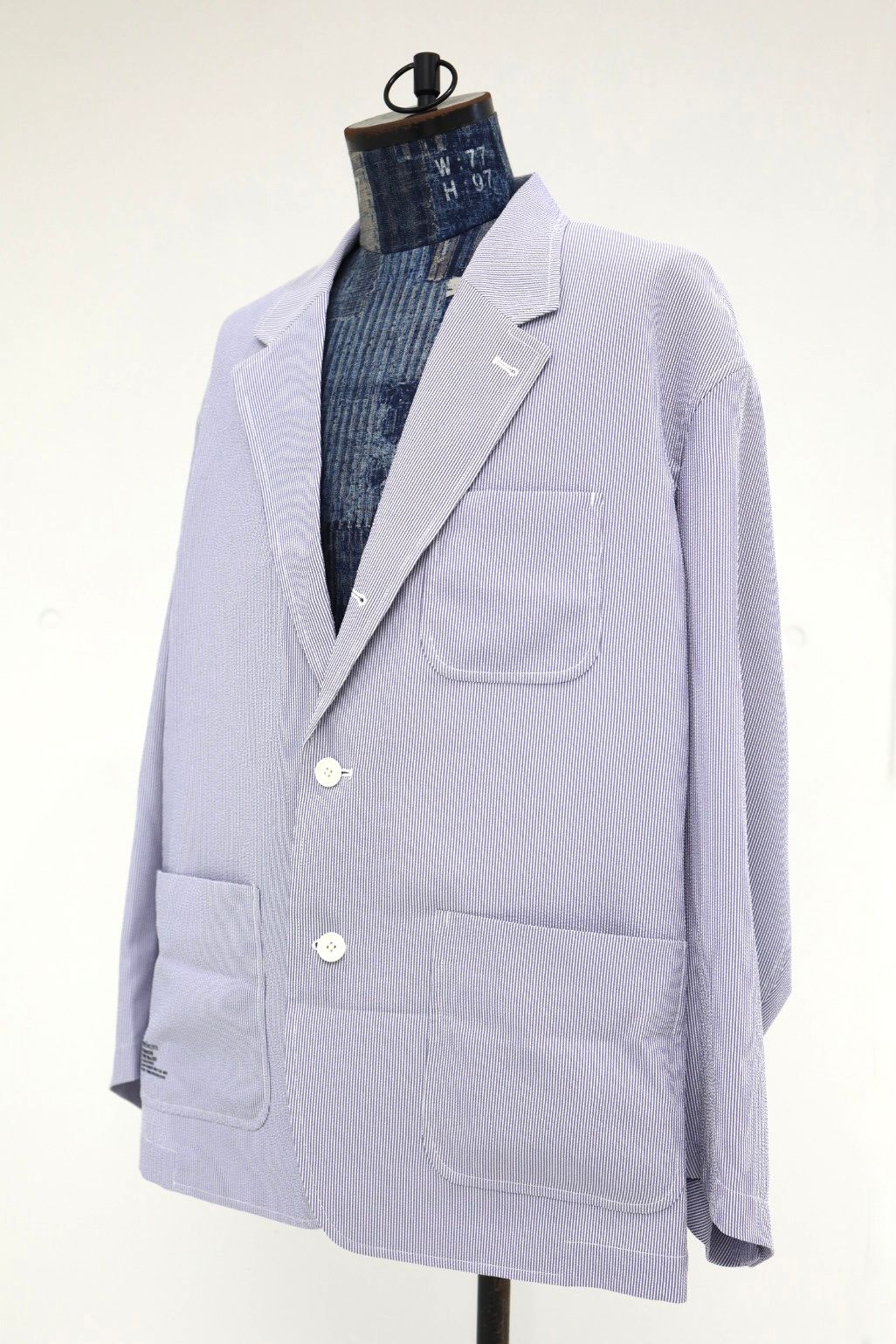 フレッシュサービス 26SS SEERSUCKER STRIPE BLAZER(FSC262-20112)BLUE☆6月13日発売！