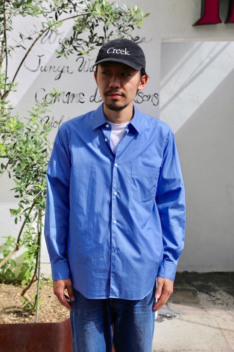 Graphpaper Broad L/S Regular Collar Shirt"BLUE"Style.2020.7.31.