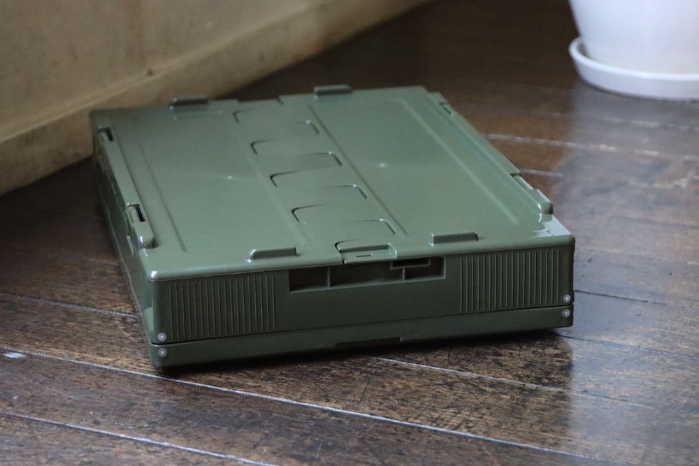 フレッシュサービス FOLDING CONTAINER w/2 DOORS "OLIVE"