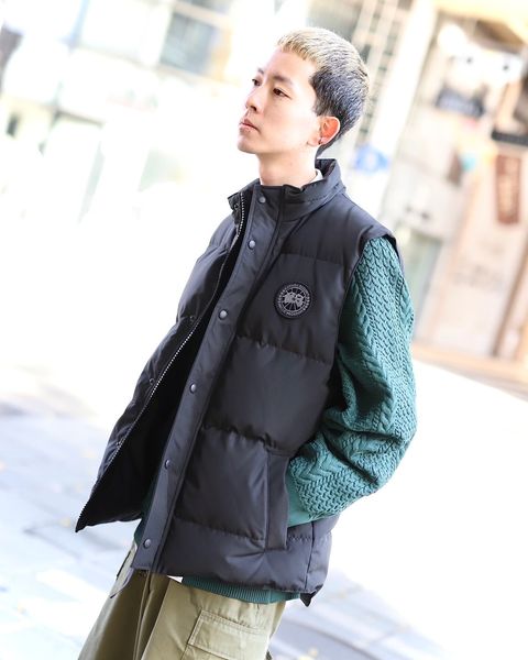CANADA GOOSE カナダグース 新作GARSON VESTガーソンベストスタイル