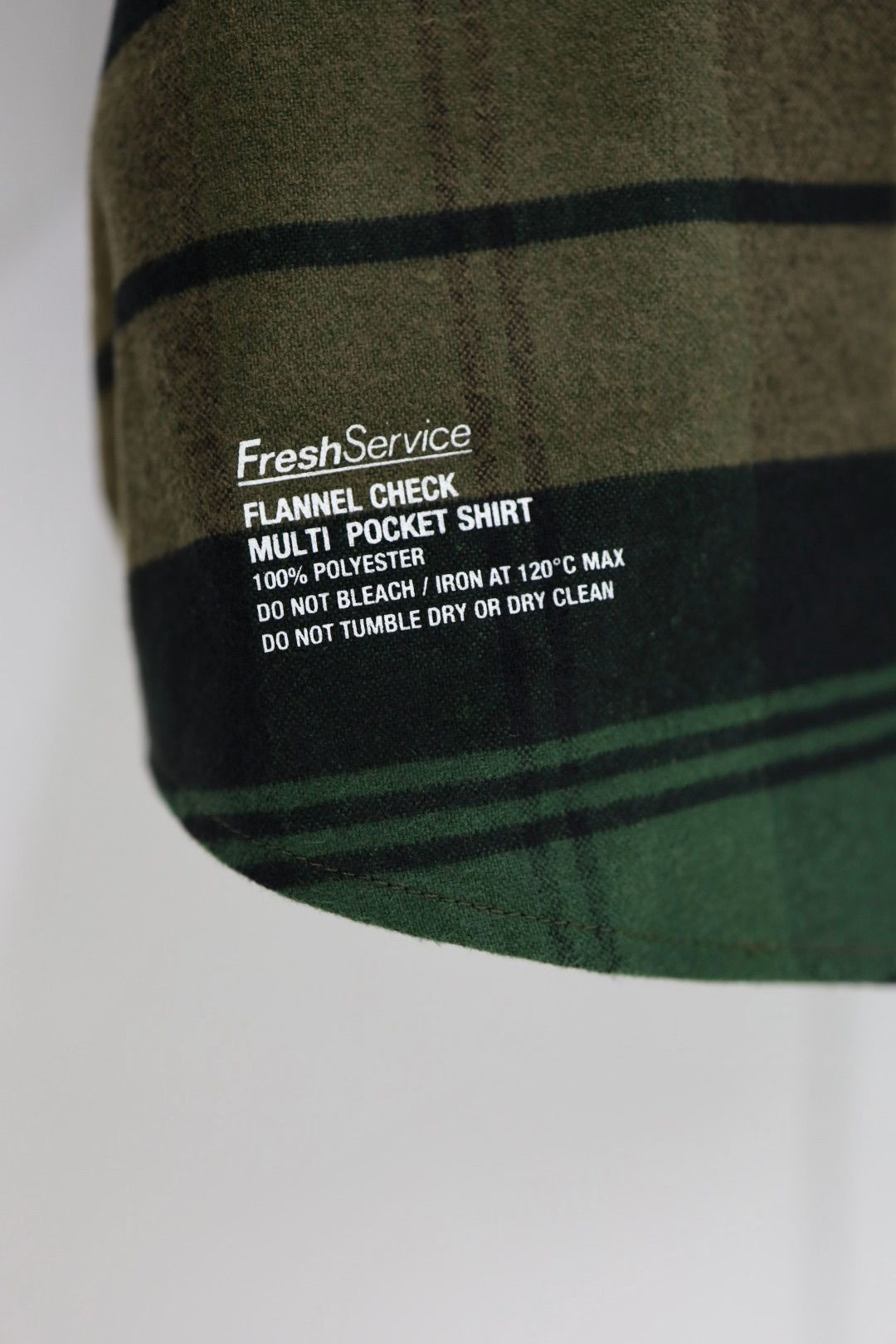 フレッシュサービス FLANNEL CHECK MULTI POCKET SHIRT(FSP254-50059)GREEN☆11月15日(土)発売！