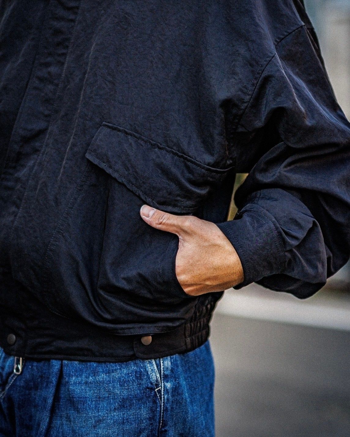 ヨーク25SS NYLON BOMBER JACKET(YK25SS0909B)BLACK☆1月18日(土)発売！