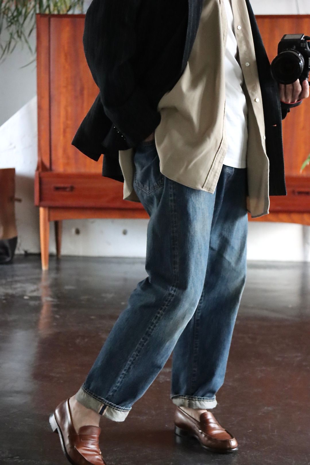 A.PRESSE BD Shirt(22SAP-02-02H)BEIGE style.