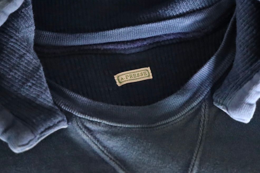 アプレッセ 2025 STYLE2 Vintage Attached Hood Sweat Parka(25AAP-05-10)BLUE☆8月30日(土)発売！