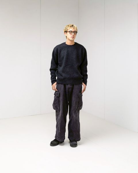 A.PRESSE Cashmere  Mole Yarn Pullover Sweater MARKスタイル