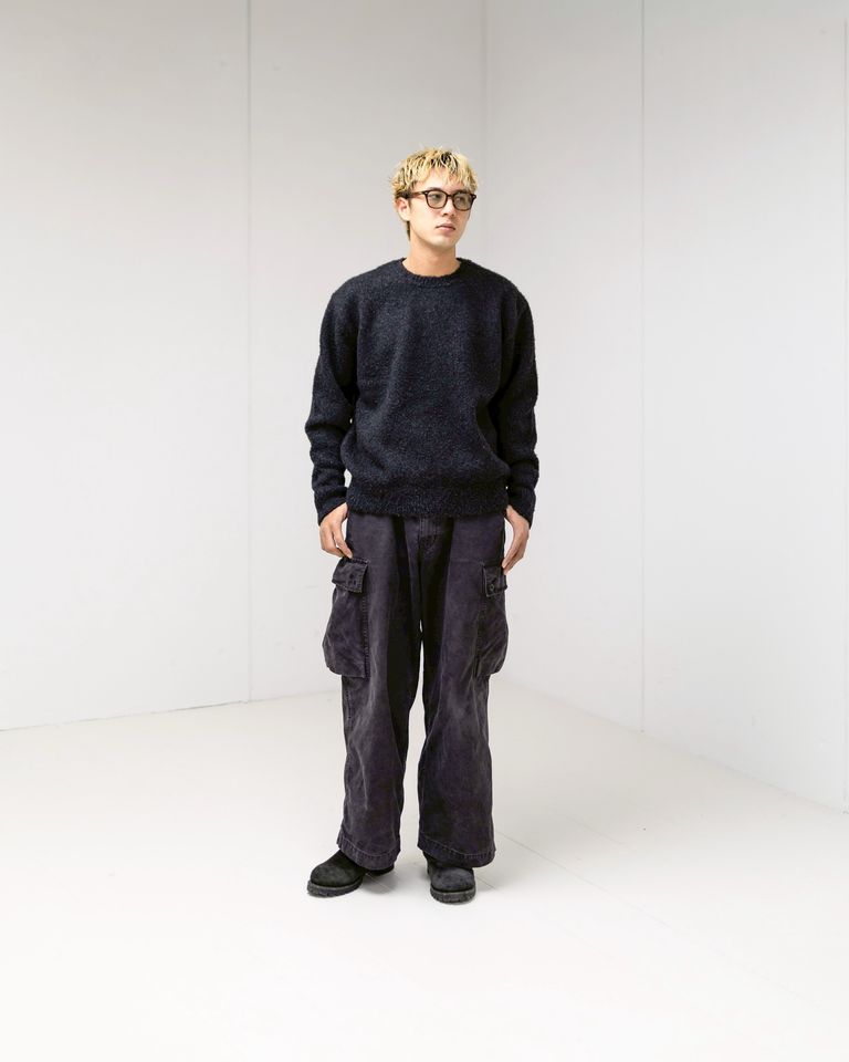 A.PRESSE Cashmere  Mole Yarn Pullover Sweater MARKスタイル