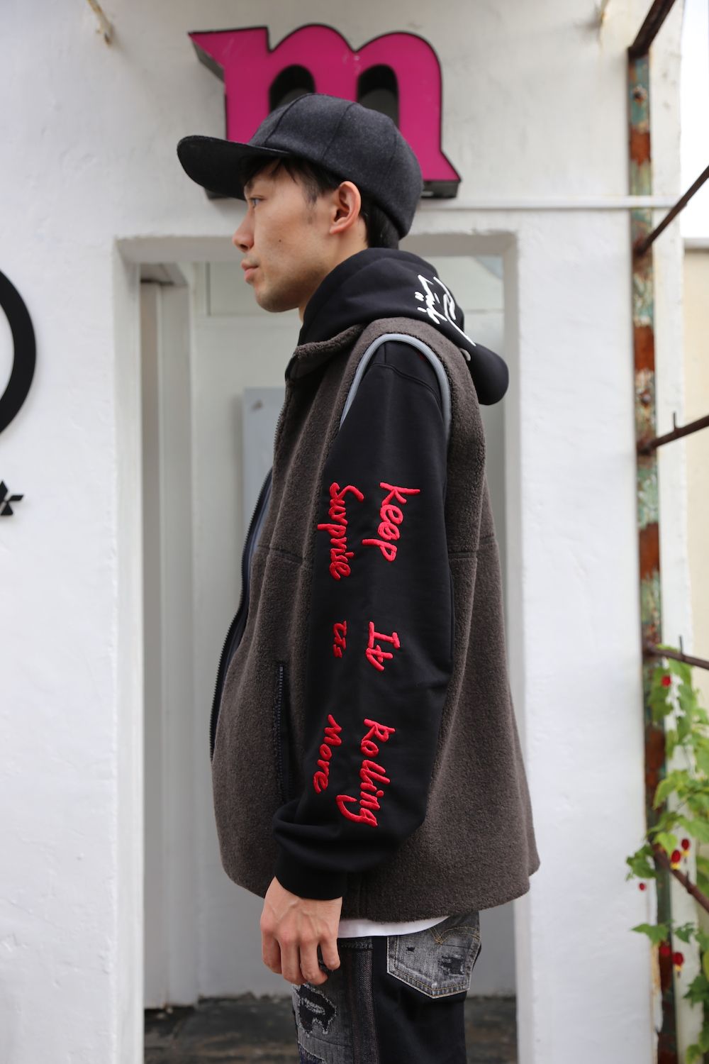 doublet MESSAGE EMBROIDERY HOODIE