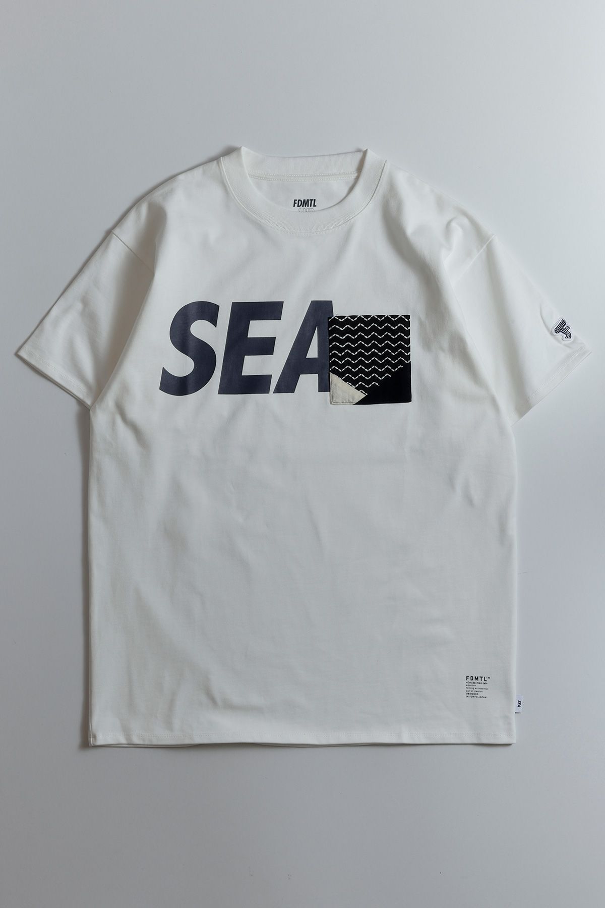 ファンダメンタル Tシャツ FDMTL×WIND AND SEA"ORIGAMI TEE"WHITE☆10月5日(土)発売！
