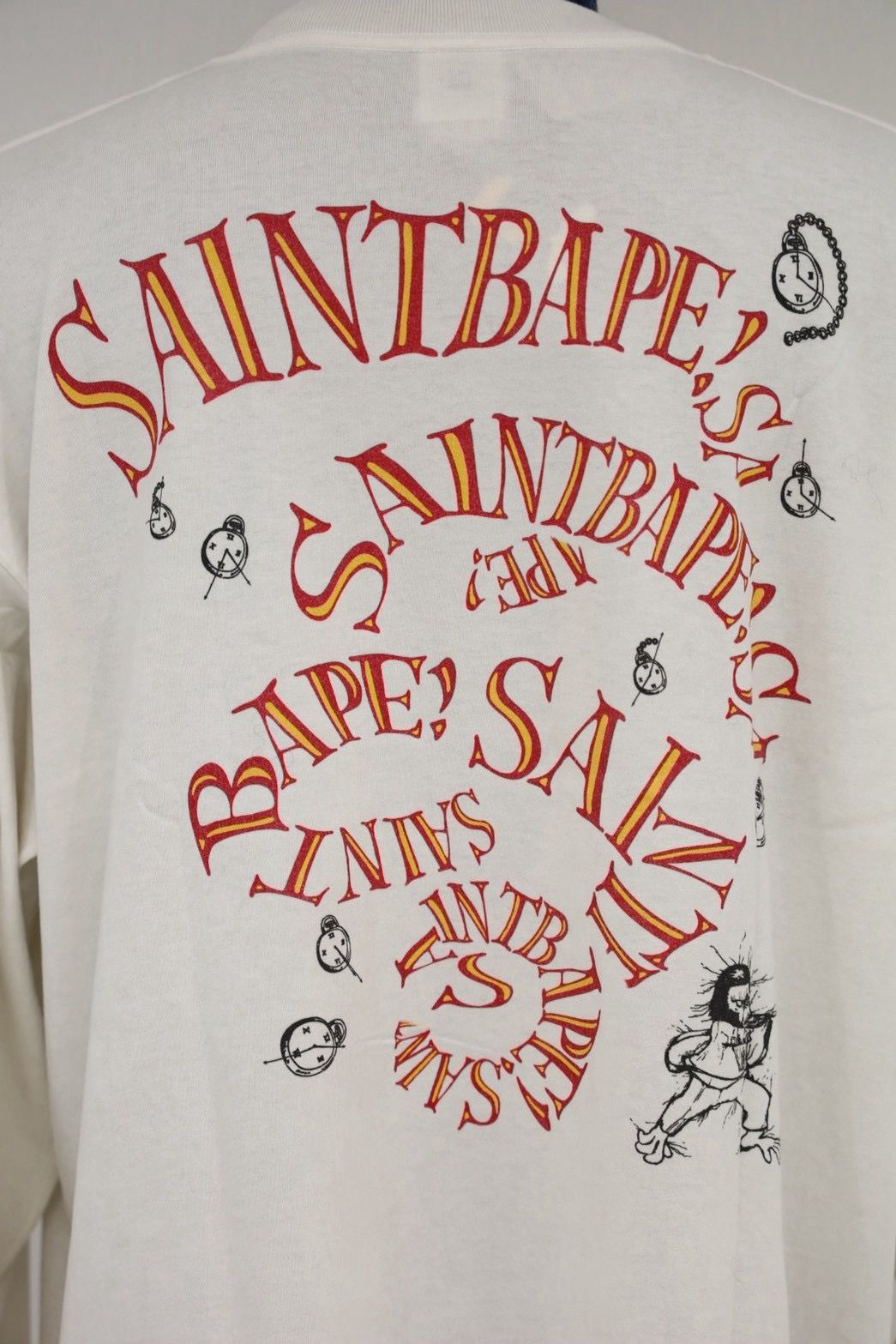 セントマイケル 26AW RUNNING BAPE_LS T-SHIRT (SM-MK1-0000-C38) WHITE☆9月19日(土)発売！