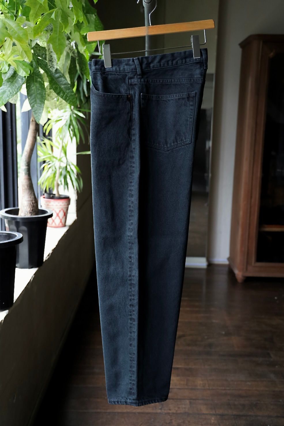アプレッセ 2025 STYLE2 Black Washed Wide Denim Pants(25AAP-04-18)BLACK☆9月13日(土)発売！