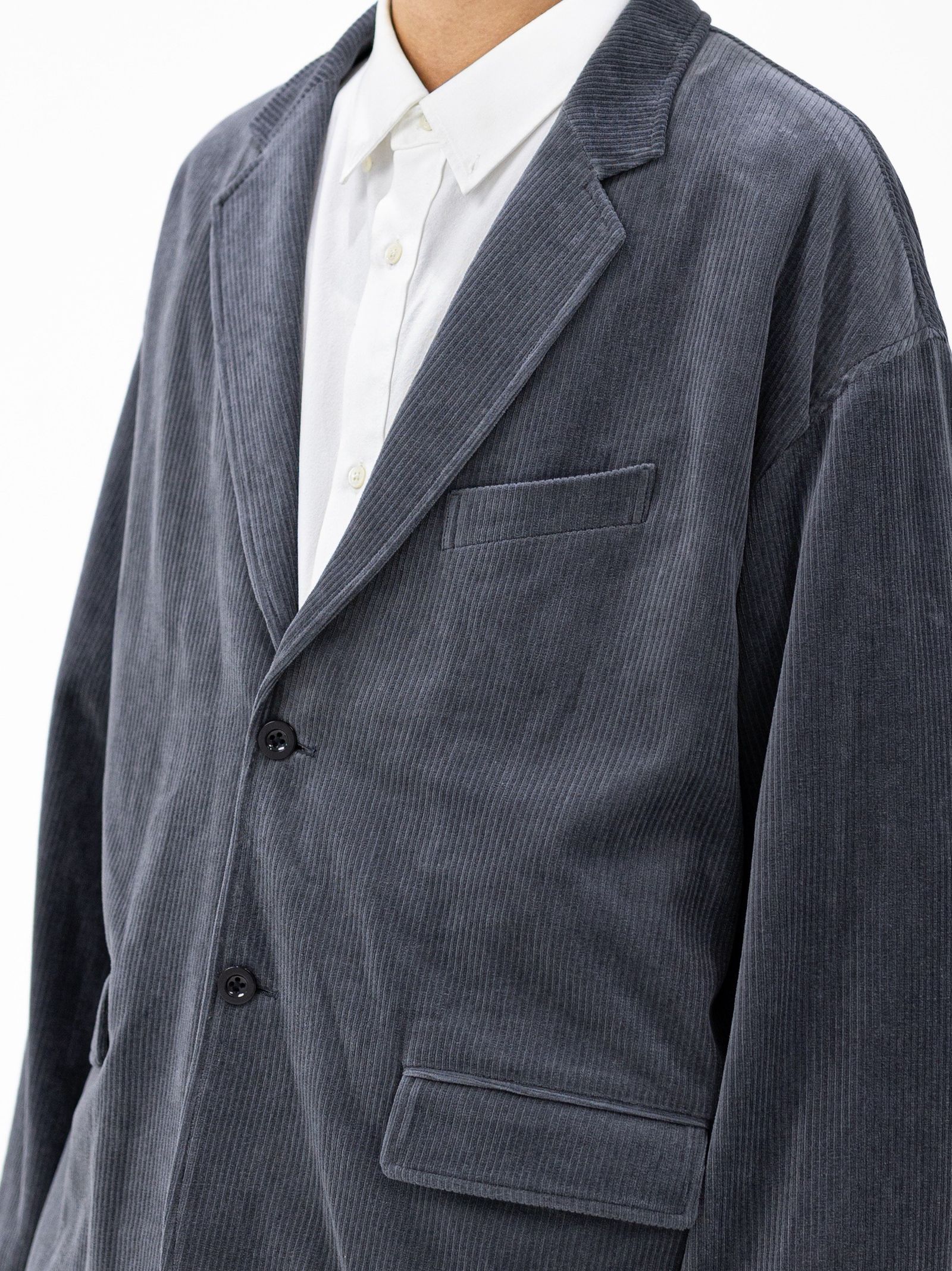 グラフペーパー Soft Knit Corduroy Jacket (GRAY) MARKスタイル