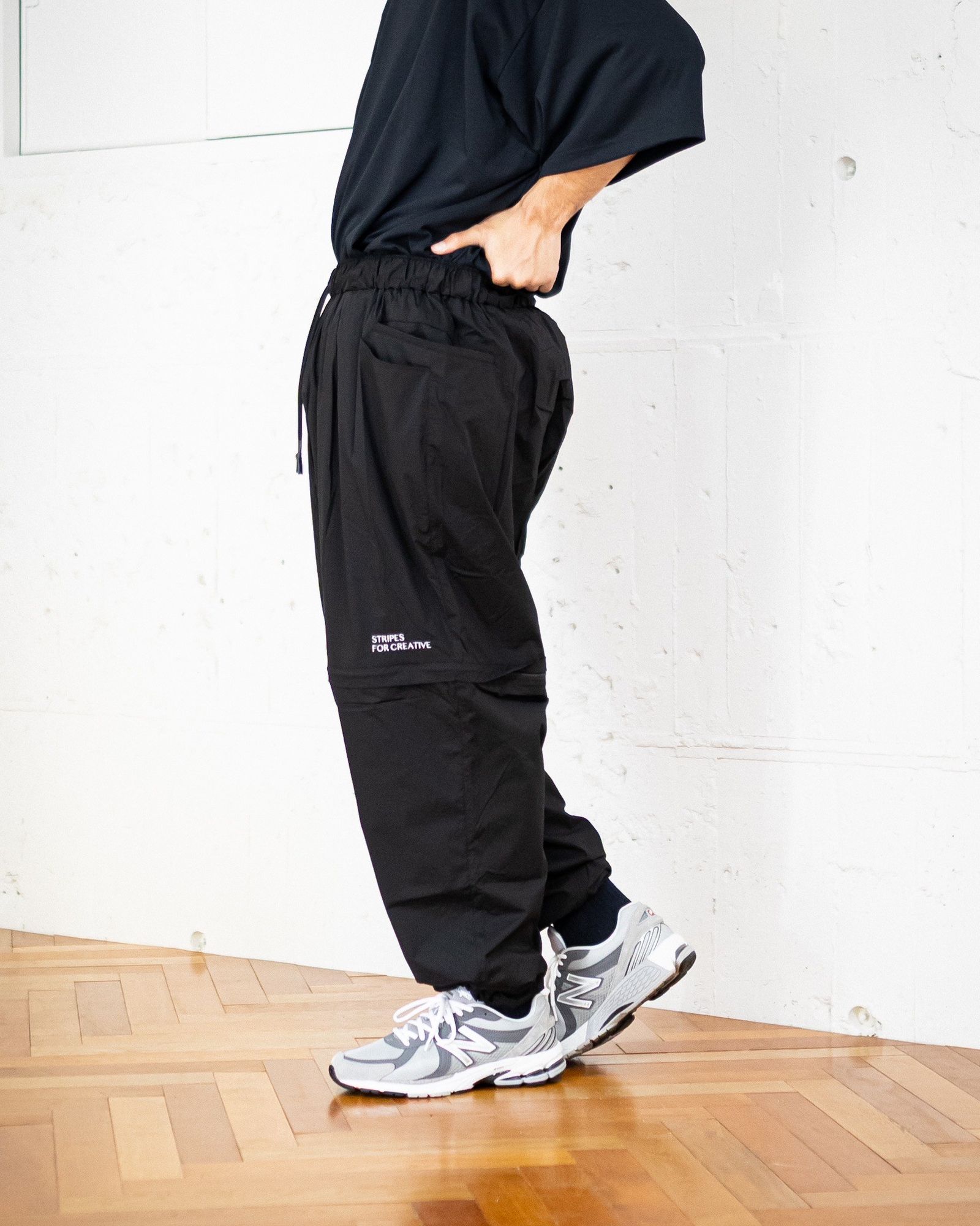 S.F.C SUPER WIDE DETACHABLE PANTS (BLACK) スタイル 5月10日