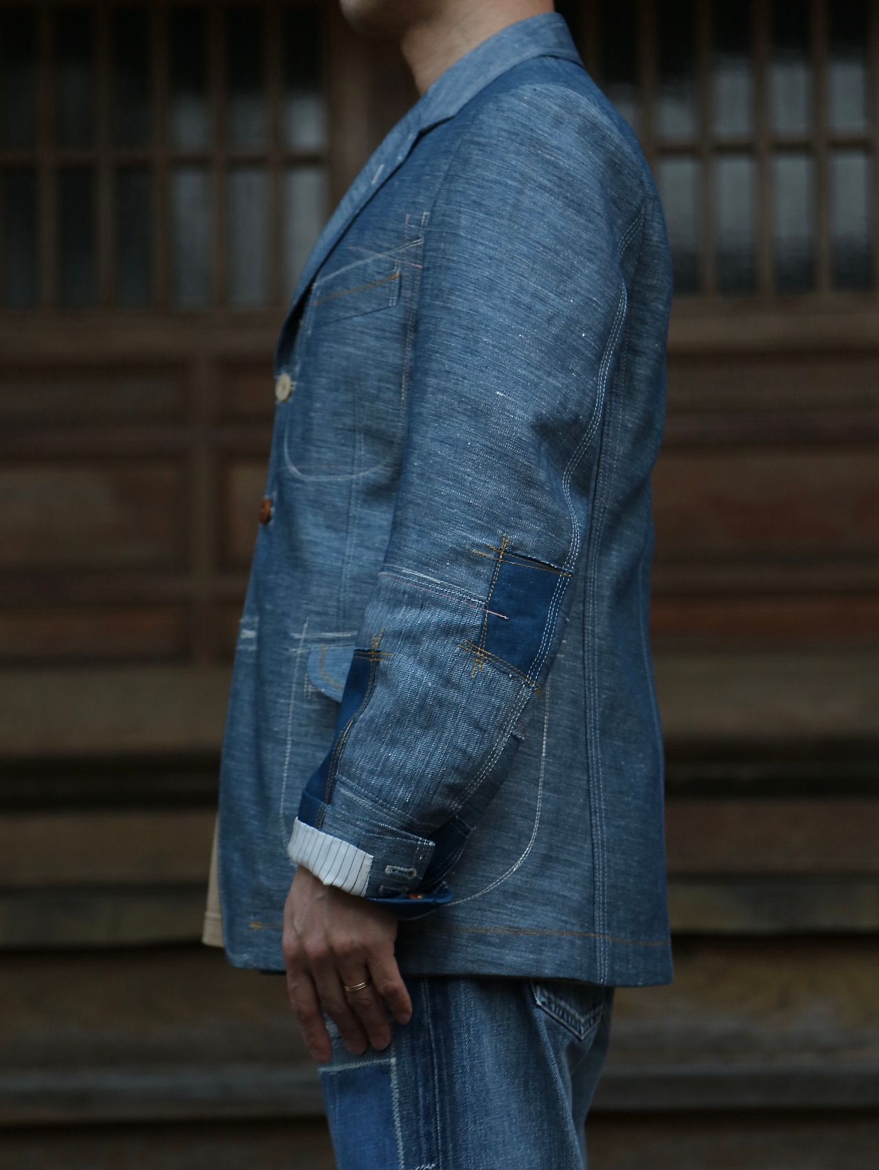 JUNYA WATANABE MAN 綿リネンデニムジャケットstyle.2021.2.7.