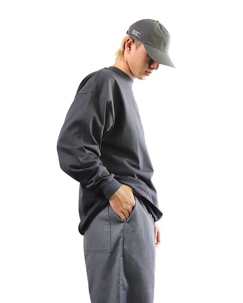 VIBTEX for FreshService 24SS  L/S CREW NECK TEE(GRAY) style 2024.5.17