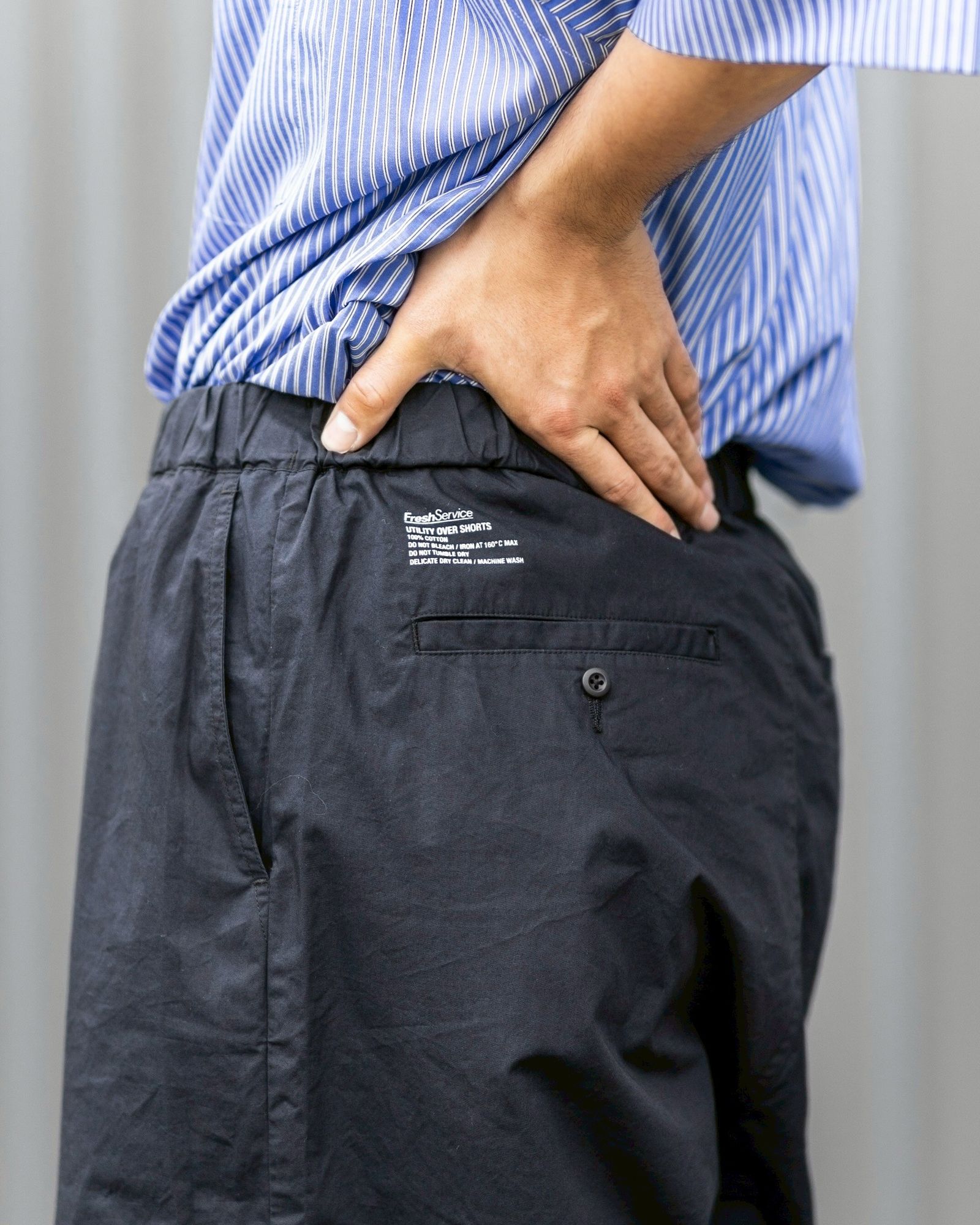 フレッシュサービス UTILITY OVER SHORTS (FSC252-40017B)BLACK☆6月22日(日)発売！