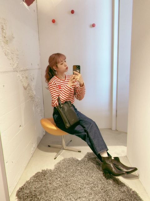 PLAY COMME des GARCONS ボーダーTシャツ style.2024.3.11