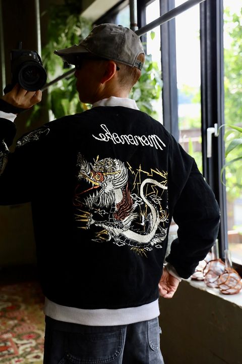 mononoke・made モノノケ・メイド  REVERSIBLE SKA JAMBER"BLACK"スタイル