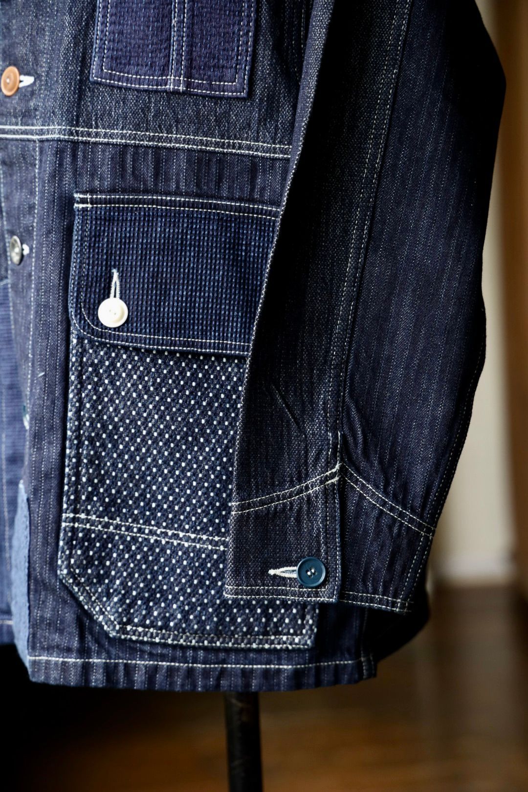 ファンダメンタル デニムシャツ COVERALL JACKET RINSE(FA25JK31R)INDIGO☆新作発売！