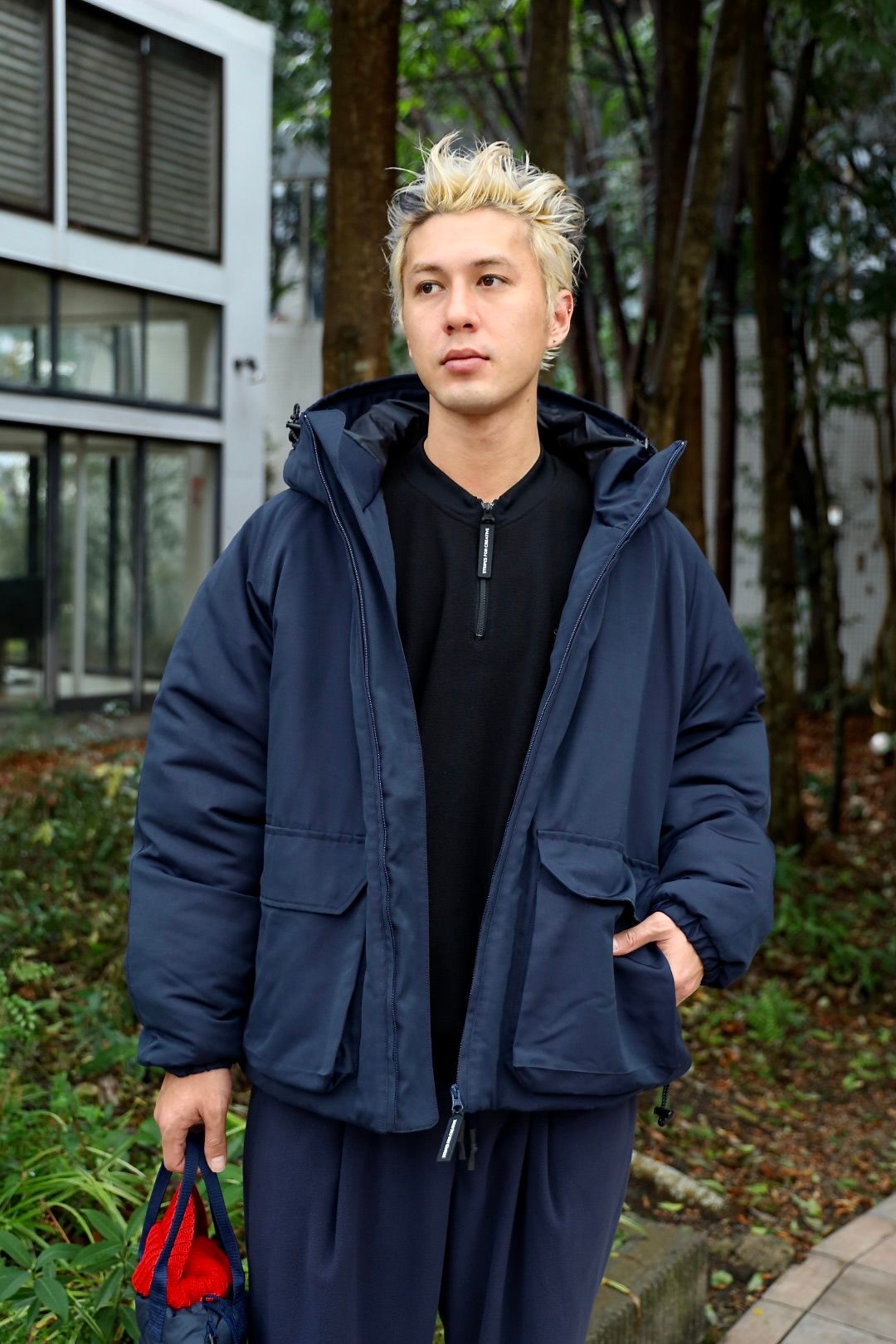 S.F.C 25FW エスエフシー VENTILATION PUFF JACKET(SFCFW25J02)Navy