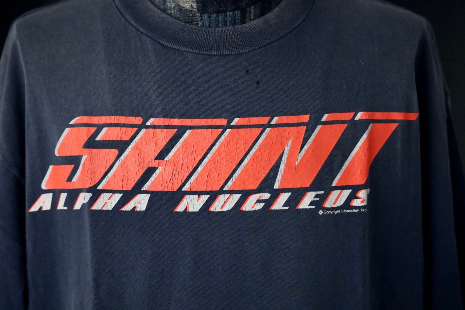 セントマイケル Tシャツ SAINT ALPHA SS TEE(SM-HR1-0000-026)NAVY
