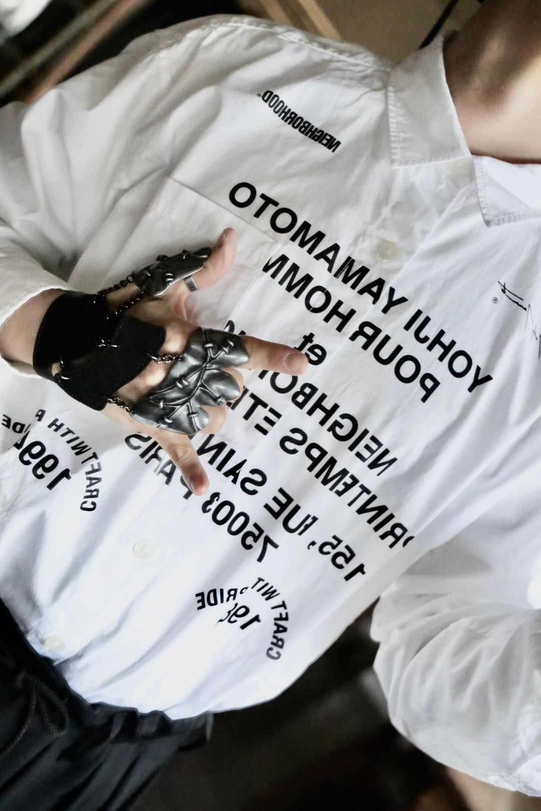 ヨウジヤマモト25SS LEATHER  SHADOW RING(HP-A74-869)