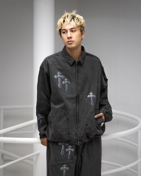TALKING ABOUT THE ABSTRACTION CROSS JACKET  JKT MARKスタイル