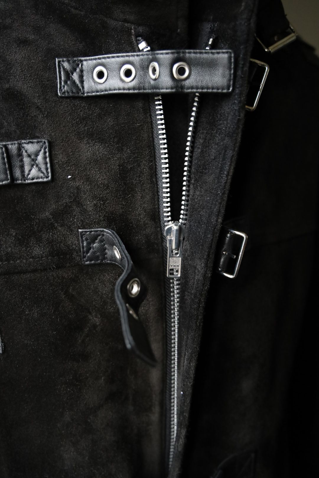 doublet 25AW BUCKLE OVERLOAD LEATHER JACKET(25AW06BL222)BLK SUEDE☆7月12日(土)発売！