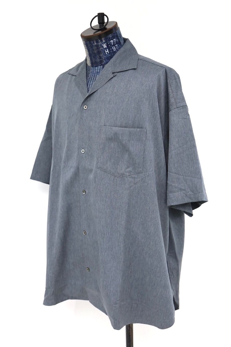 フレッシュサービス COOLFIBER OPEN COLLAR S/S SHIRT(FSC261-50253)H.GRAY☆4月11日(土)発売！