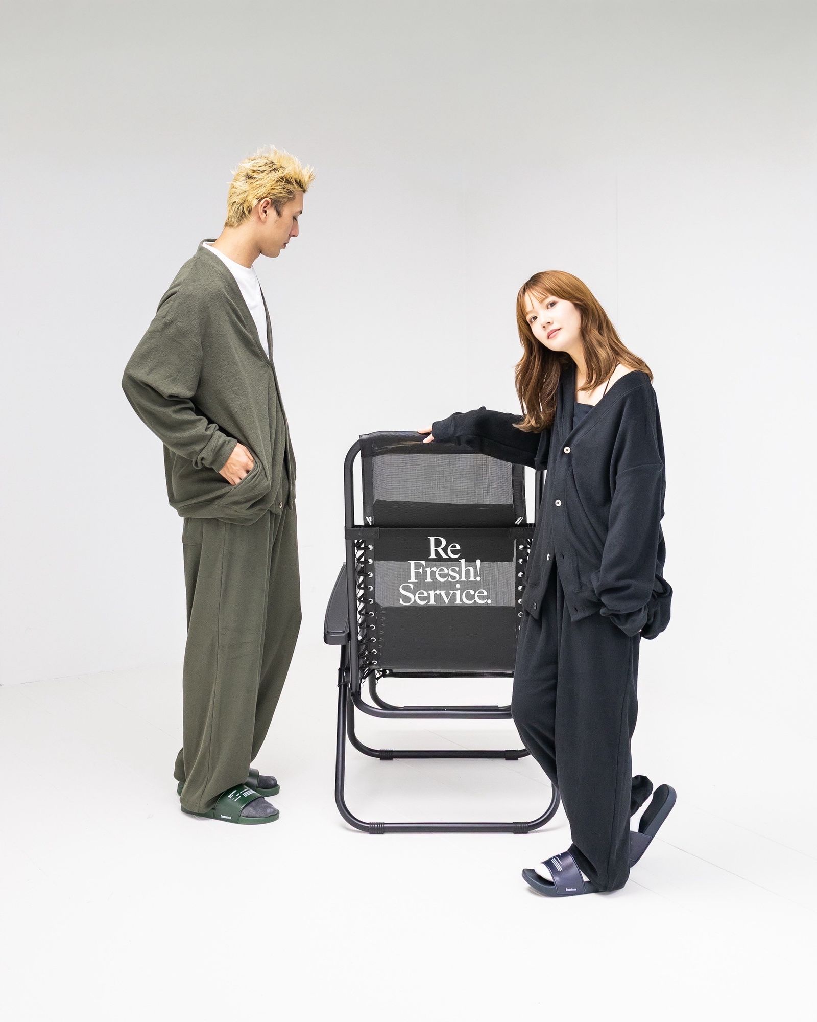 ReFresh!Service. 新作UTILITY PILE CARDIGAN SET-UP style.2025.9.26