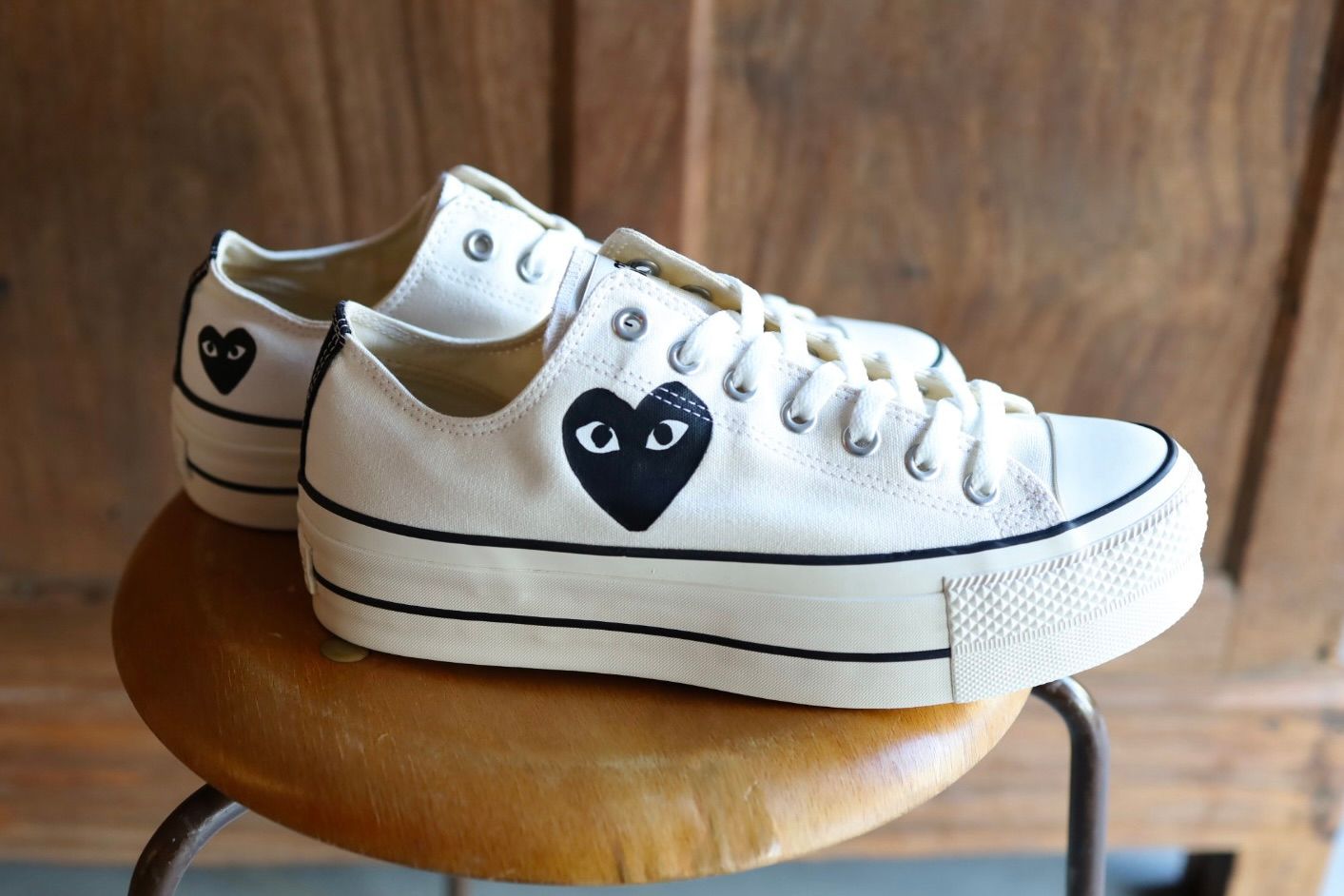 プレイコムデギャルソン PLAY CONVERSE CHUCK TAYLOR(AZ-K125-001-2)WHITE