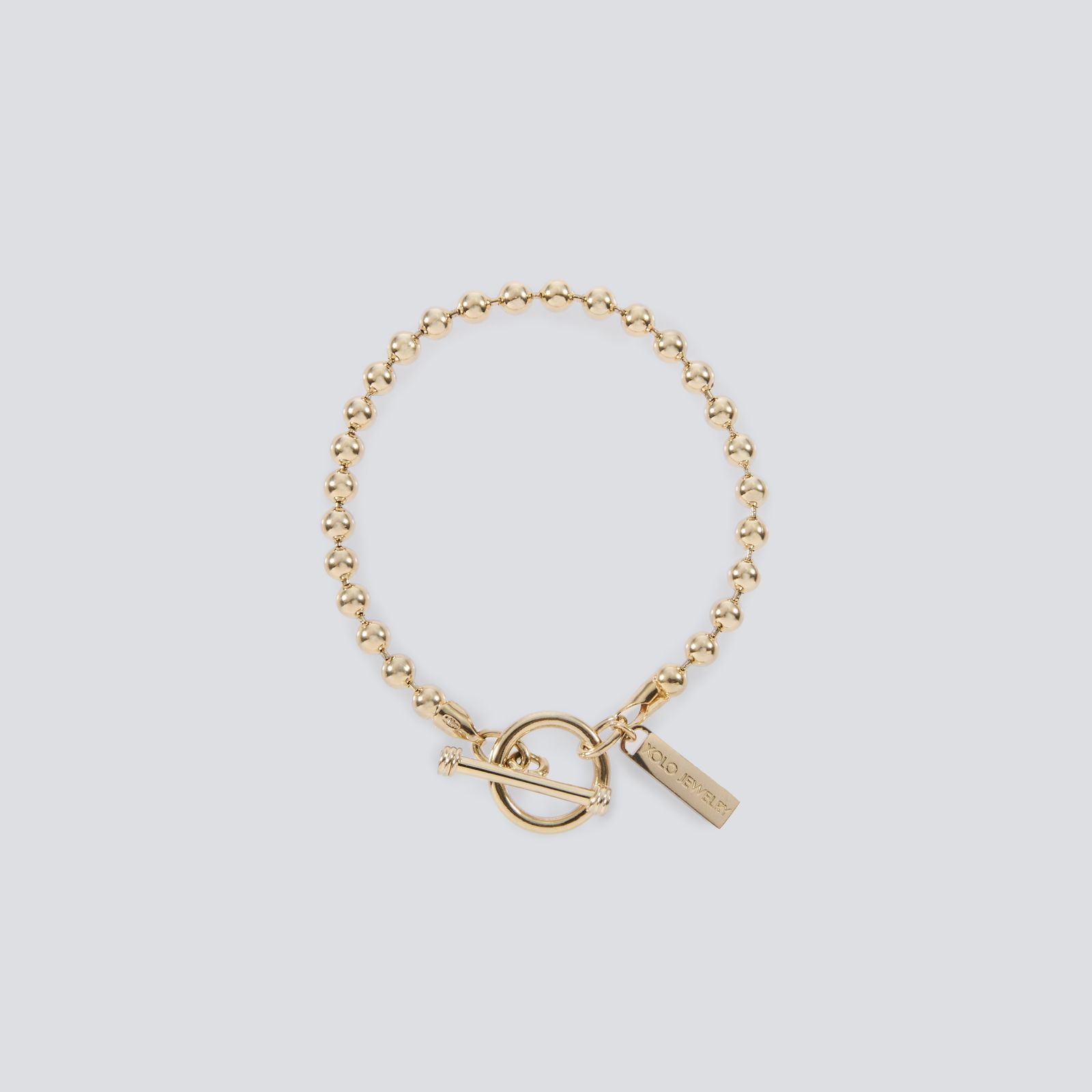 XOLO JEWELRY ブレスレット / Ball Link Bracelet-4mm- GOLD(XOB116-17G)☆6月19日発売！