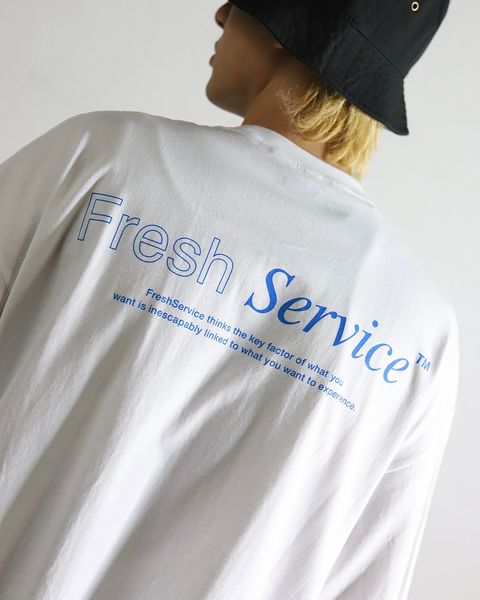 FreshService CORPORATE PRINTED S/S TEE(BLUE)style 2024.4.26