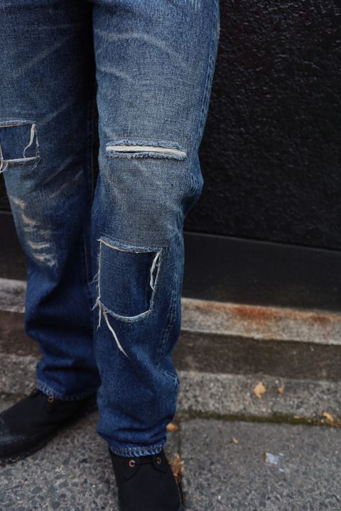 アイジュンヤワタナベマン 24AW New Manual Wネームデニムパンツ(L)