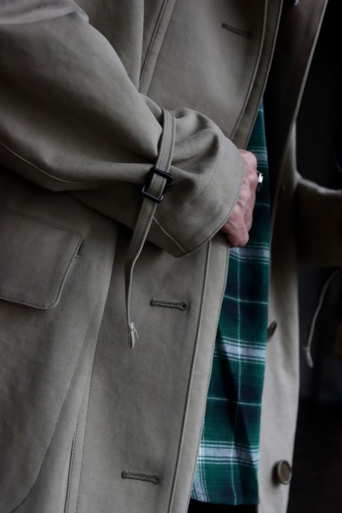 A.PRESSE アプレッセ23SSコート Motorcycle Half Coatスタイル2023.2.20.
