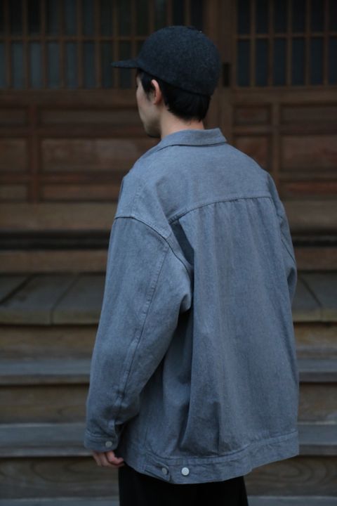 Graphpaper Colorfast Denim Blouson"GRAY"Style.2020.11.28.