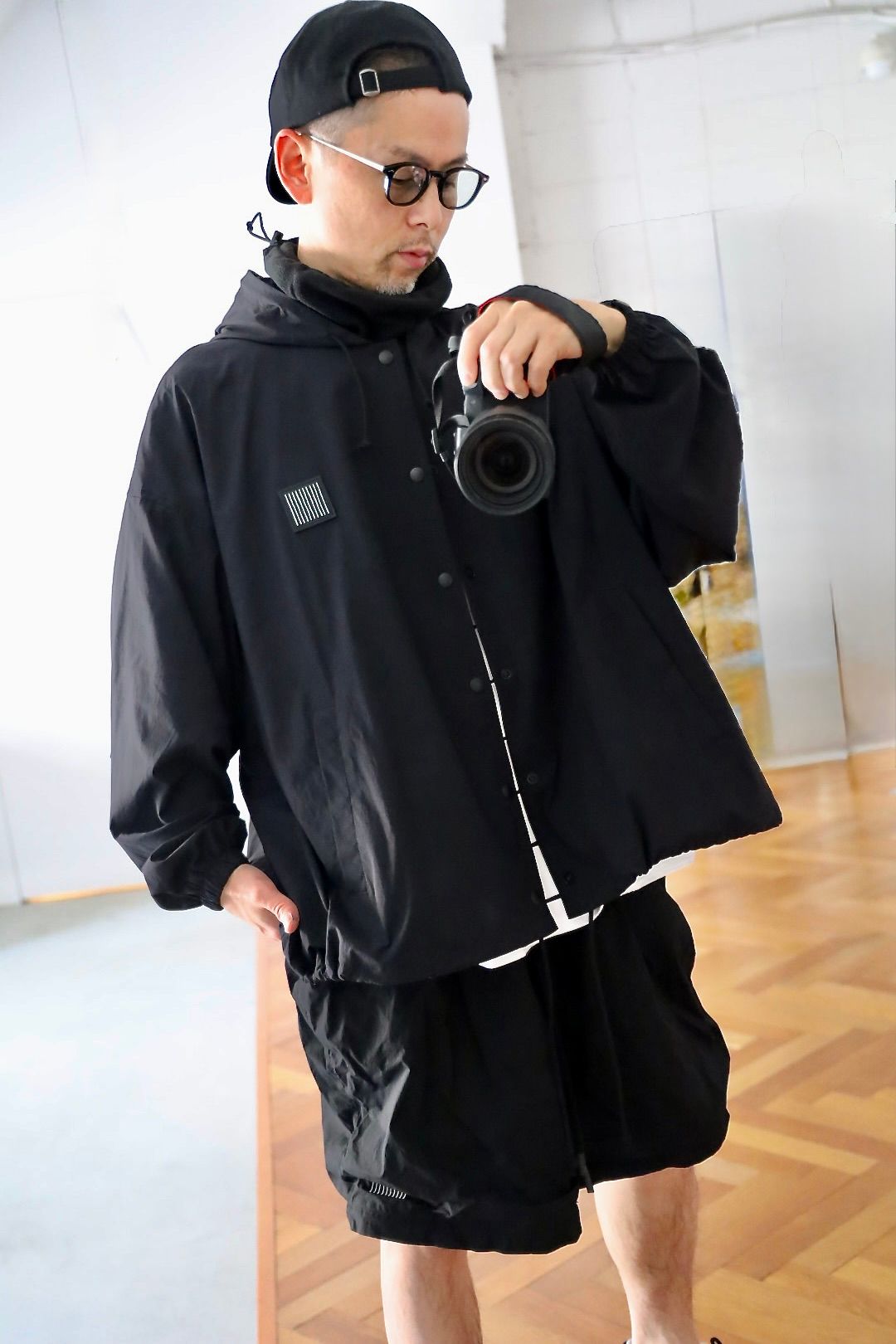 S.F.C 25SS HOODY COACH JACKET"BLACK"スタイル