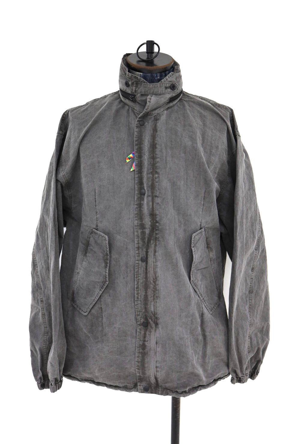 イズネス 26SS ジャケット Pigment-Dyed Jacket(26SS_06_1008SSJK03W) BLACK ☆新作発売！