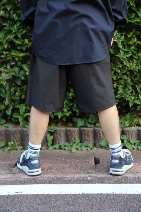 Graphpaper Stretch Typewriter Wide Tuck Chef Shorts style.2021.6.14.