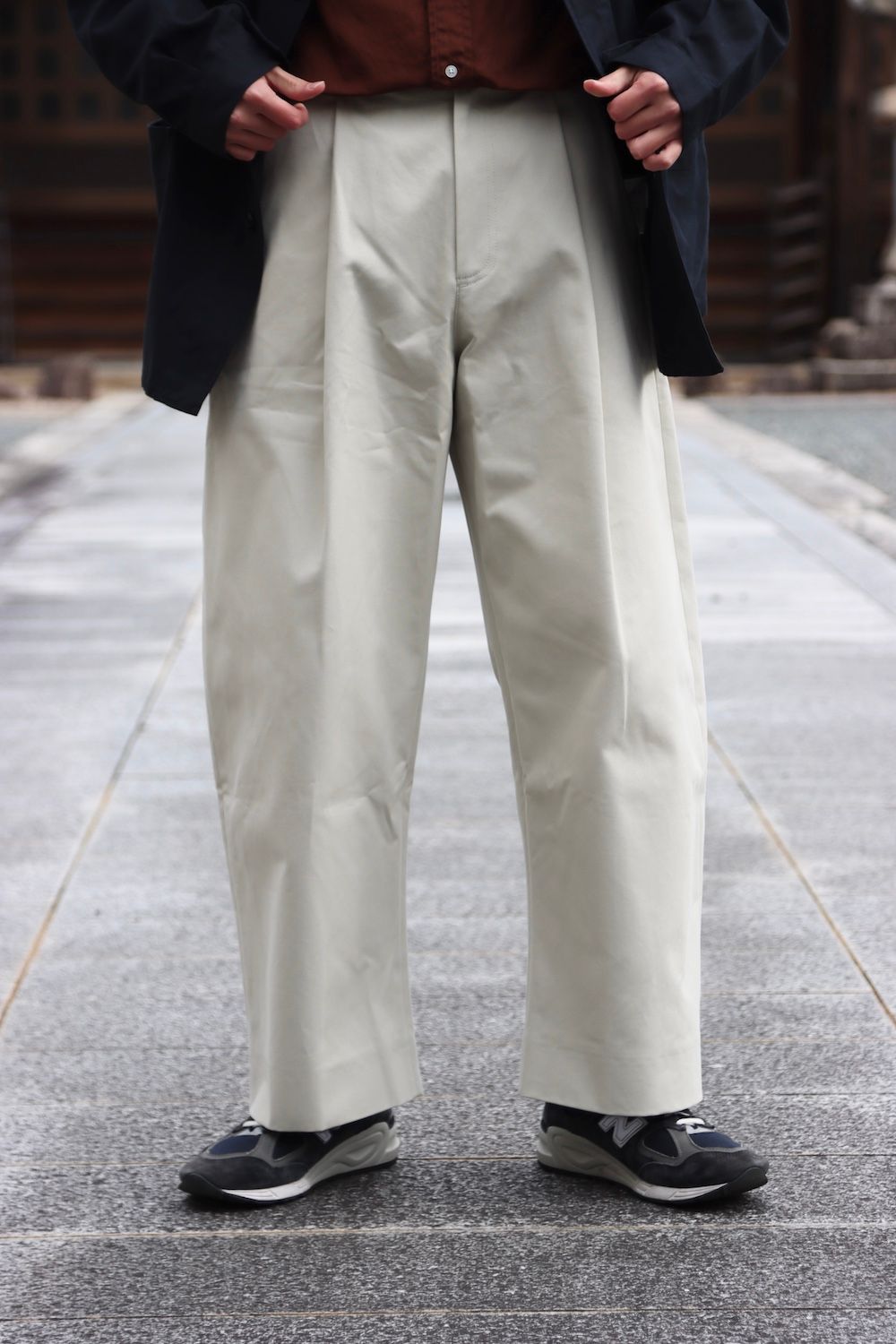 公式通販】ストア SORTE PEACHED COTTON TWILL VOLUME PANTS www.lagoa