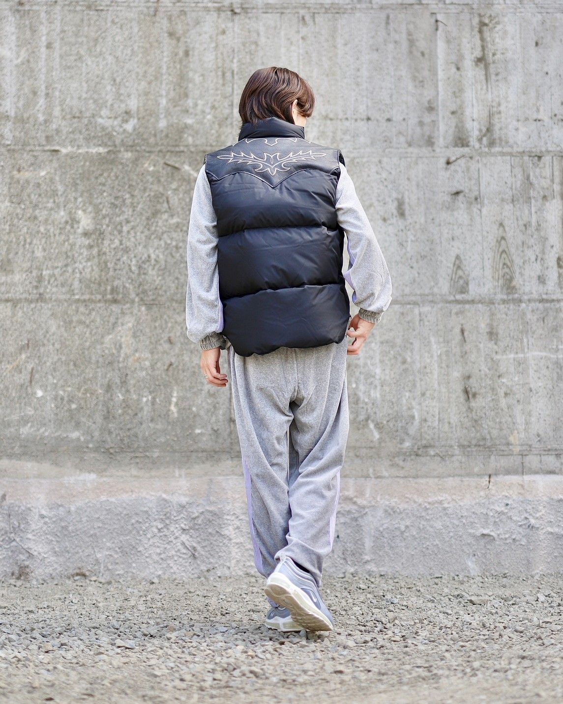 RAFU ラフ 23AW RMFC DOWN VEST W/EMB'Dスタイル