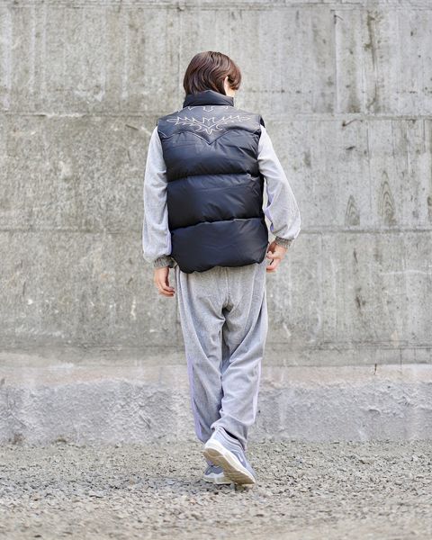 RAFU ラフ 23AW RMFC DOWN VEST W/EMB'Dスタイル