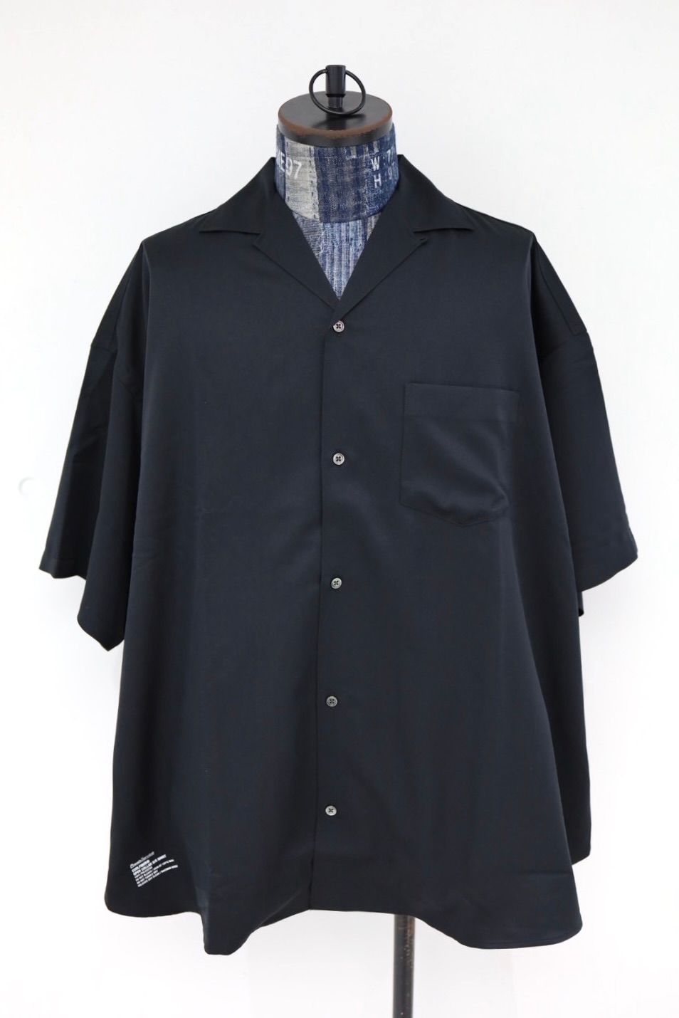 フレッシュサービス COOLFIBER OPEN COLLAR S/S SHIRT(FSC261-50253)BLACK☆4月11日(土)発売！