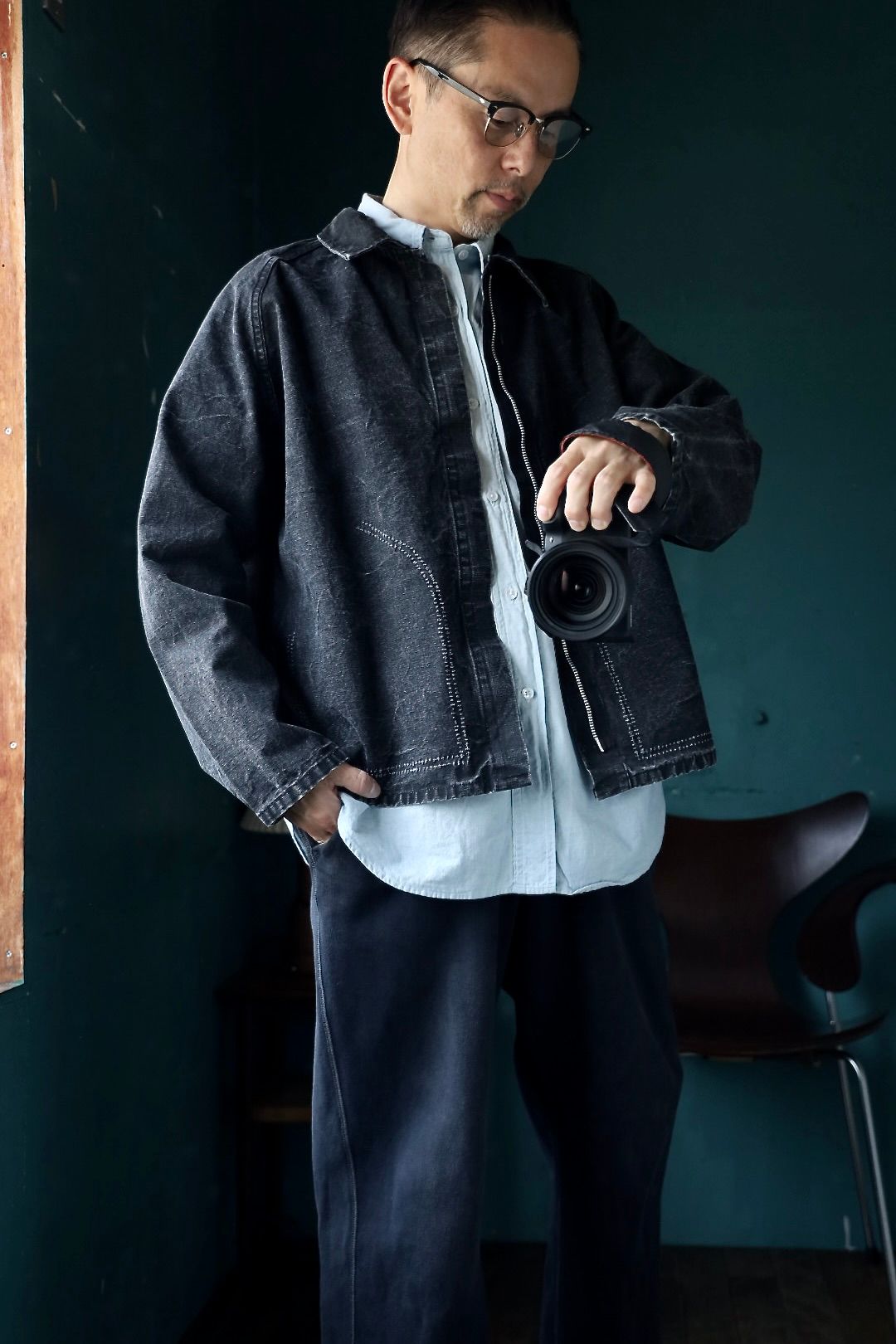 A.PRESSE 2025 STYLE2 Vintage Hunting Jacket"BLACK"スタイル