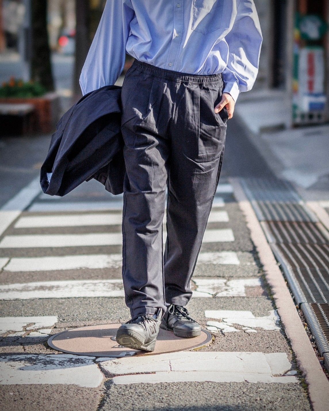 Fresh Service CORPORATE EASY CHINO PANTS [NAVY] - Fresh