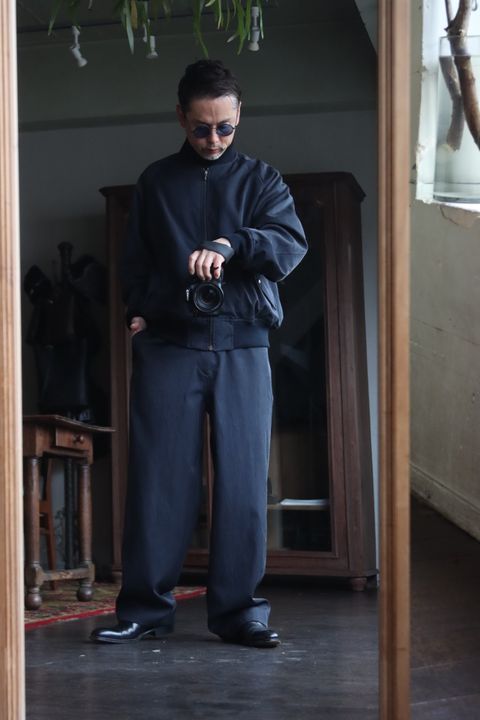A.PRESSE アプレッセ24SS Silk Padding Jacketスタイル