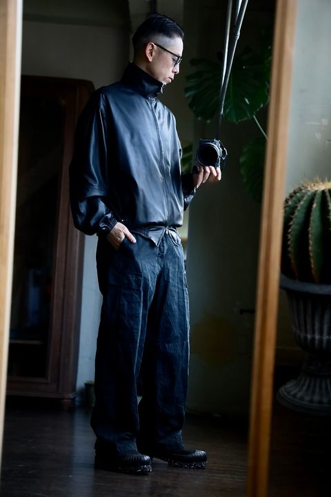 YOKE LEATHER TRAINING JACKETスタイル
