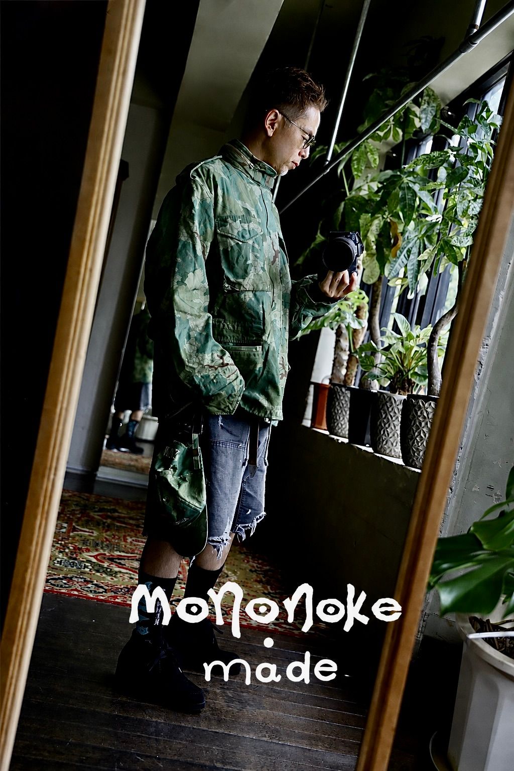 mononoke・made M-65 JACKET CAMOスタイル