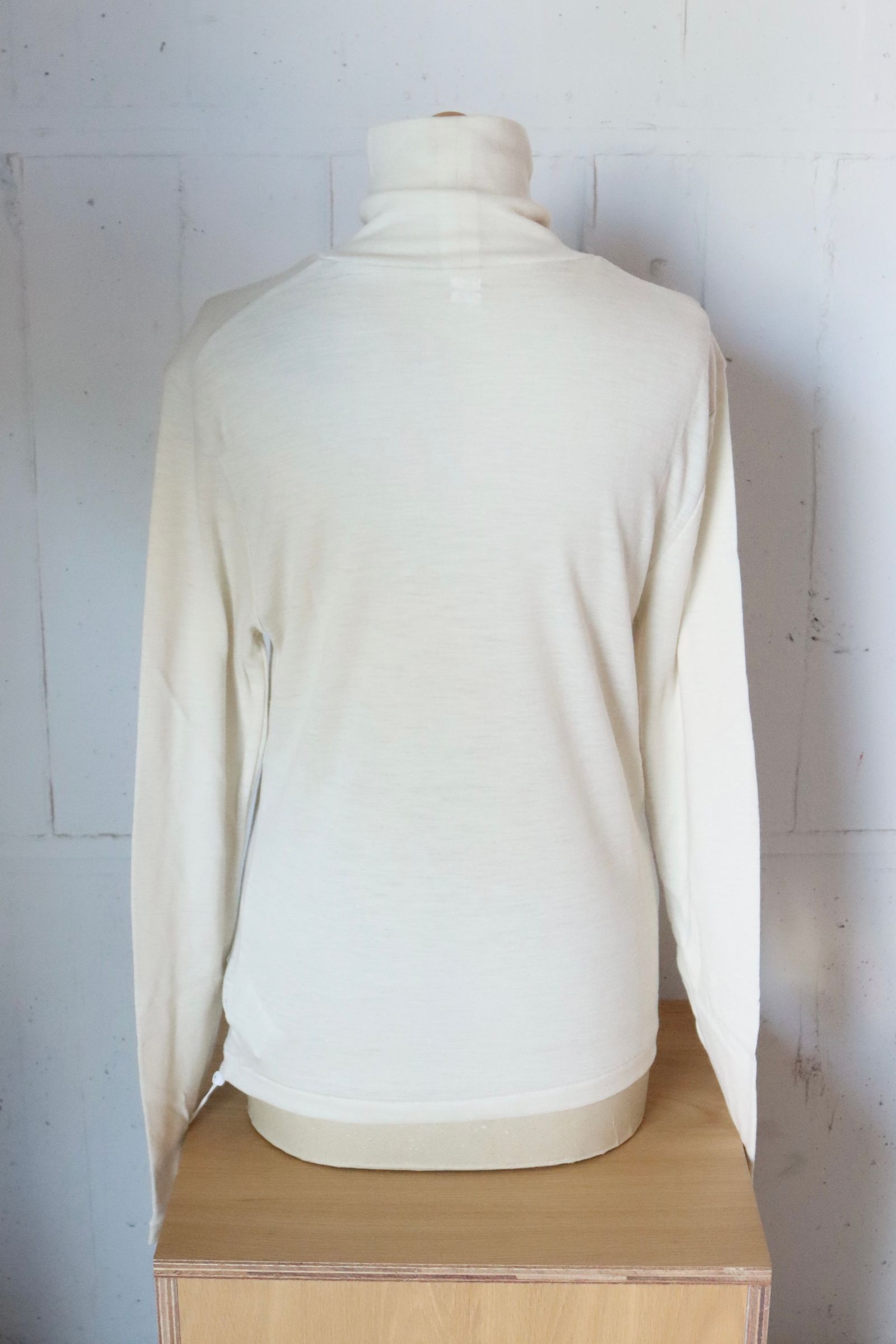 blurhms Women's 25FW Wool Rib Turtle Neck(BHSW24F12F25)Ivory