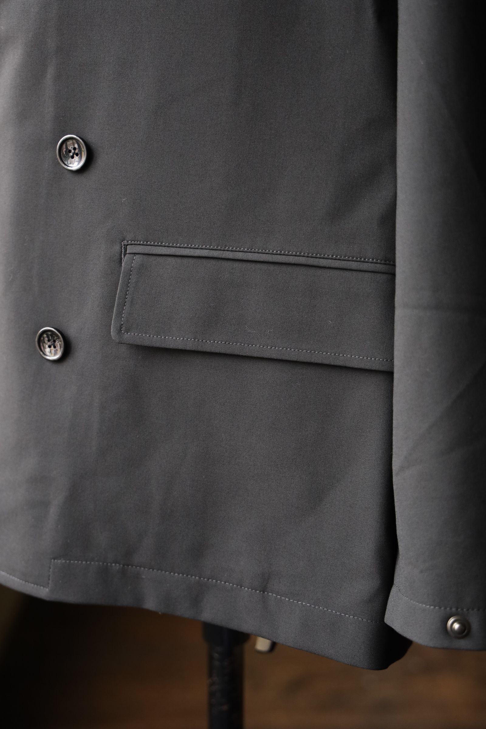 フレッシュサービス WOOLY CLOTH DOUBLE JACKET(FSC251-20106)BLACK
