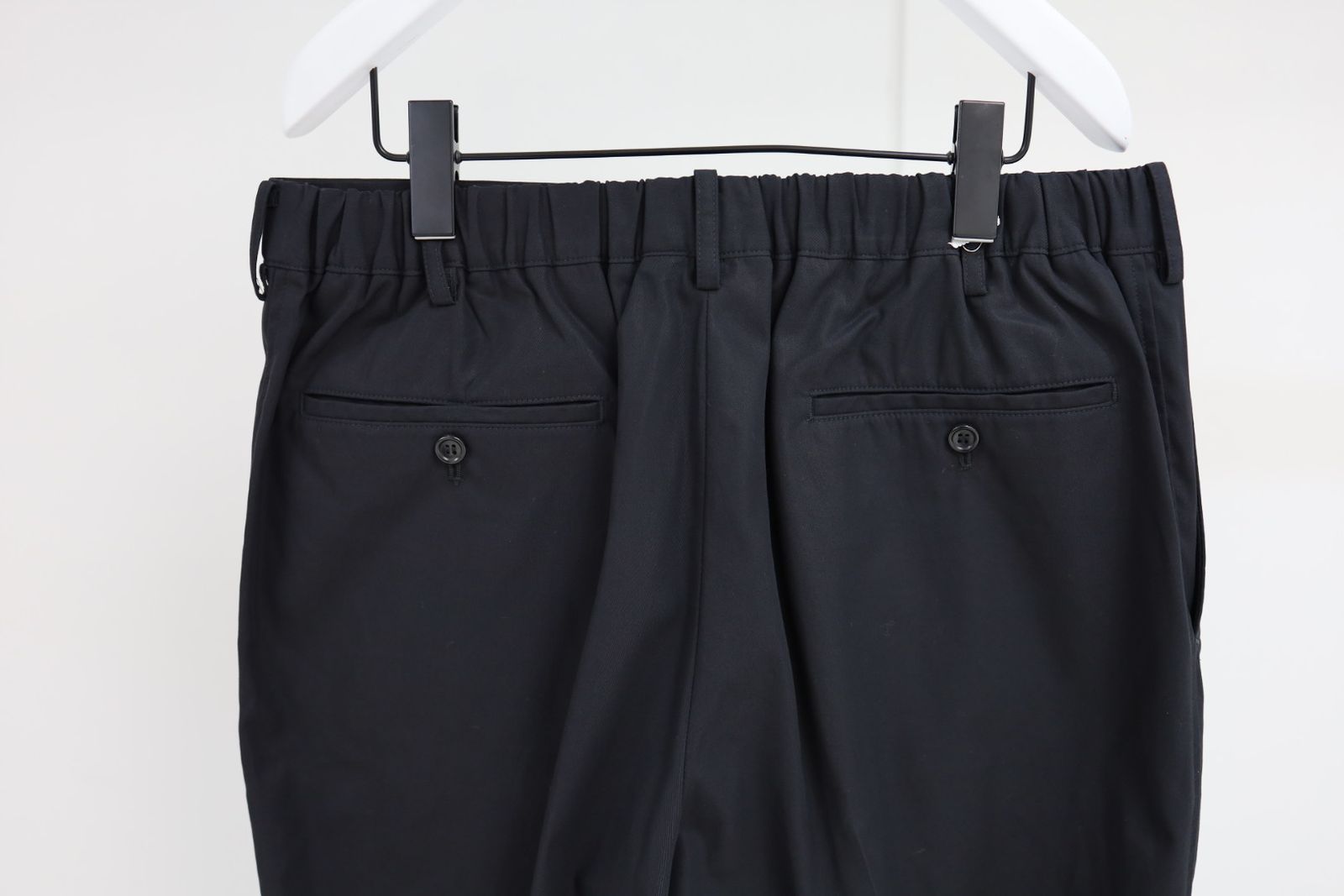 グラフペーパー 26SS Wooly Cotton Twill Wide Tapered Slacks(GM261-40047B)BLACK☆1月31日(土)発売！